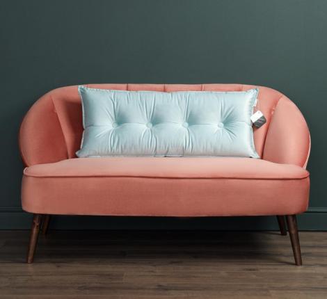 Подушка декоративная "Sofi de Marko" Вивиан (светло-голубая) Велюр, 45х90