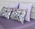 Постельное белье с одеялом "Kazanov.A." Колибри (аметист/жемчуг) Велюр/Egypt Cotton, Семейный