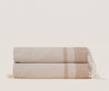 Плед хлопковый Frati "COUNTRY" CAMMELLO (бежевый), 130х170