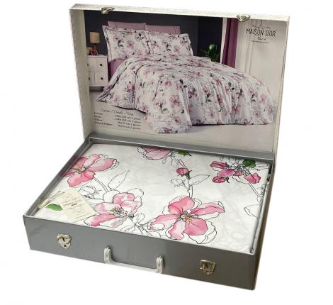 Постельное бельё "Maison D'or" CARINE (розовый) Тенсел, Евро