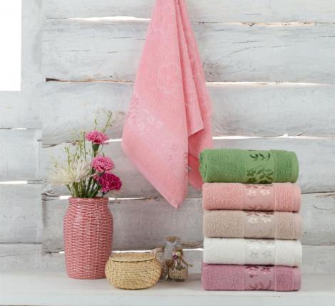 Набор махровых полотенец "TWO DOLPHINS" жаккард 70х140 1/6 шт.) (E967) MELIS