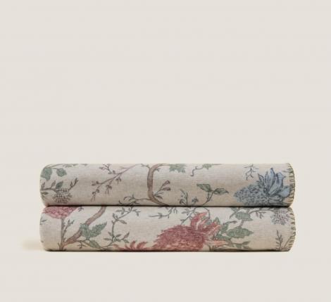 Плед Frati "SOFT BAMBOO" BIRDS OF PARADISE BEIGE (бежевый), 150х200