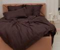 Постельное белье "Sofi de Marko" Моне (шоколад) Страйп Сатин, 1,5 спальный