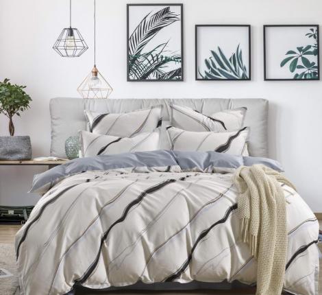 Постельное белье "Sofi de Marko" Тальен (белый) Сатин, Семейный