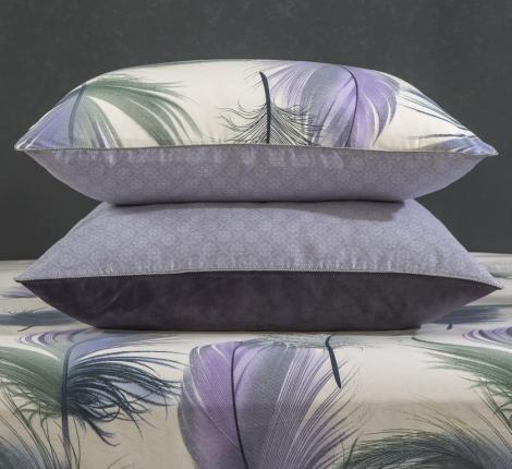 Постельное белье с одеялом "Kazanov.A." Лаврин (аметист жемчуг) Велюр/Egypt Cotton, Евро