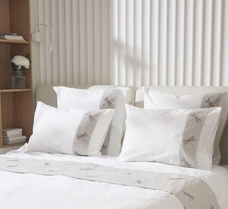 Постельное бельё Luxberry "ВЕЧЕРНИЕ СТРЕКОЗЫ" перкаль/лён, Евро