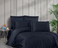 Постельное бельё "DO&CO" Сатин DELUX STRIPE, Семейный (синий)