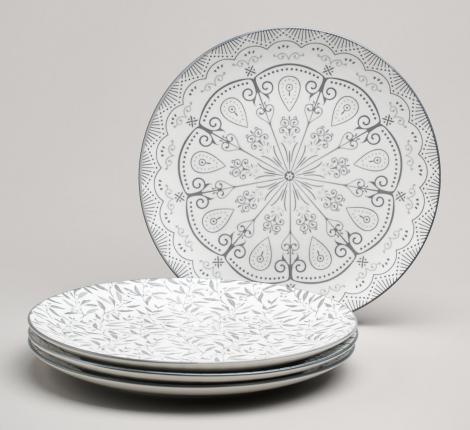 Набор обеденных тарелок 24 шт. BRONCO "DREAMS", диаметр 27 см