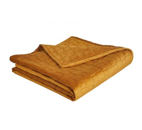 Покрывало бархатное "Blanc des Vosges" SPIRIT AMBRE (янтарь), 240х260