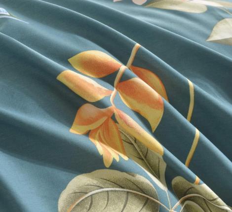 Постельное белье "Sofi de Marko" Элиан (синий) Сатин, 1,5 спальный