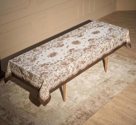 Скатерть с пропиткой SANTALINO "ROYAL GARDEN" 140х300 см, белый
