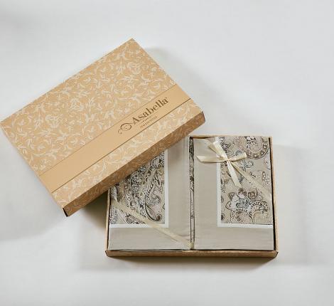 Постельное белье "Asabella" 2274-4S Фланель, 1,5 спальный