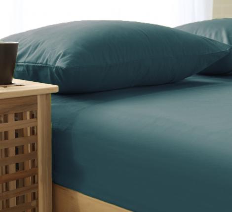 Простыня сатин SOHO collection (серо-синий), 240х260