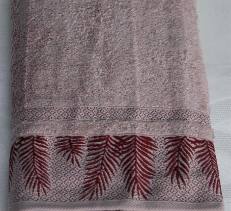 Полотенце махровое "DO&CO" 70х140 (1/1 ) CALI, брусничный