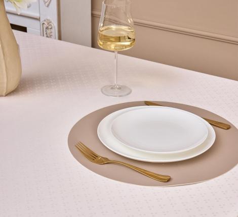 Скатерть с пропиткой SANTALINO "ЕВРОУГОЛОК" 145х350 см, шампань