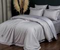 Постельное белье "Kazanov.A." Stripe Le-Man (платина лаванда) Страйп Сатин, Евро