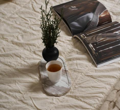 Покрывало Luxberry "KUBU" 220x240, экрю