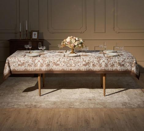 Скатерть с пропиткой SANTALINO "ROYAL GARDEN" 140х300 см, белый