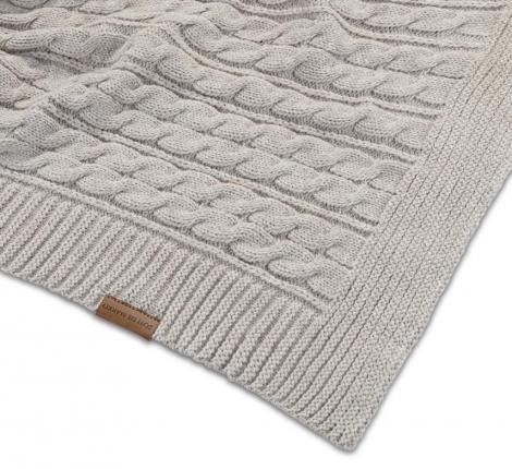 Плед вязаный "Sofi de Marko" Джовани (светло-бежевый), 160х220