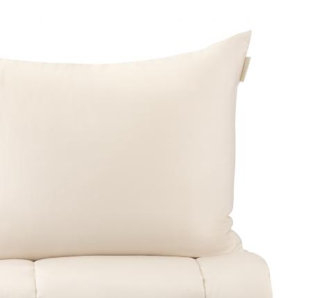 Постельное белье с одеялом "Sofi de Marko" Эльмира (светло-бежевая) Сатин, 1,5 спальный