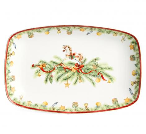 Блюдо прямоугольное "ЩЕЛКУНЧИК", 25,3*16,3*3,2 см