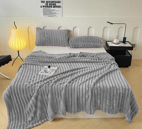 Плед "Cristelle" Stripe premium CST1520-01 Фланель, 150x200