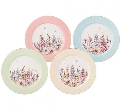 Набор закусочных тарелок 4 штуки "ДВОРЦОВЫЙ ПАРК", диаметр 20,5 см