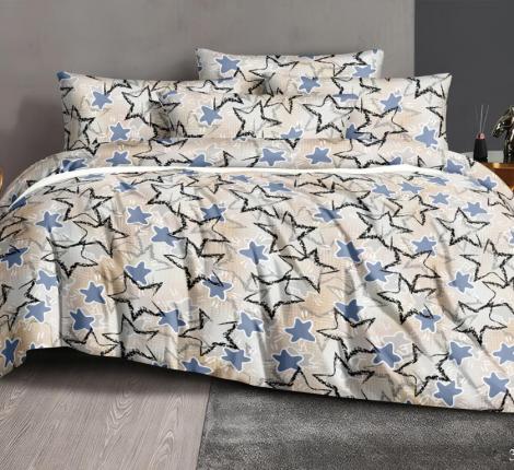 Постельное бельё "Cleo" Art Color 15/301-AC Полисатин, 1,5 спальный