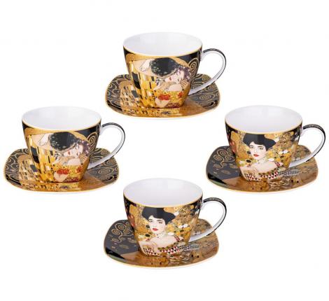 Чайный набор "ART COLLECTION" (Г. КЛИМТ) на 4 персоны, 8 предметов (250 мл)
