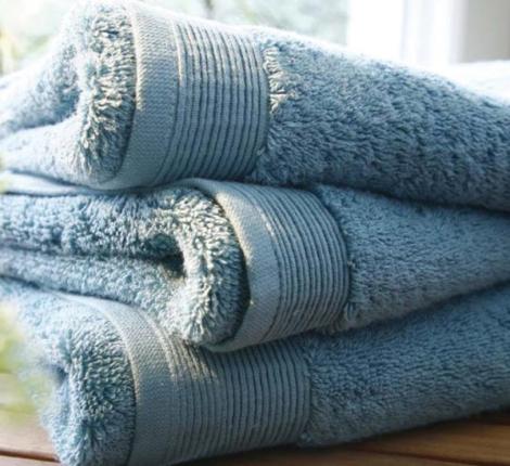 Полотенце махровое "Blanc des Vosges" UNI CELADON (бирюзовый), 55х110