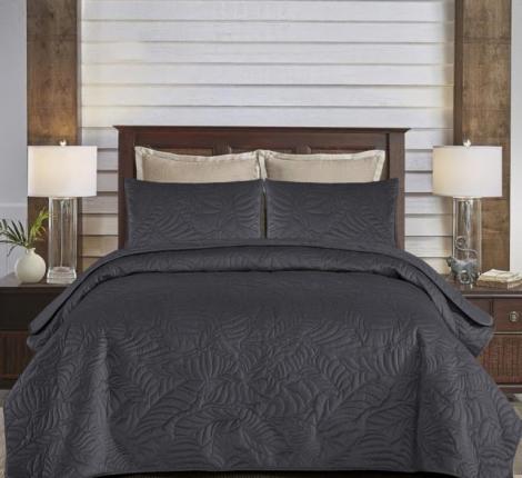 Покрывало из бархата "KARTEKS" 04, 200х220 (антрацит)