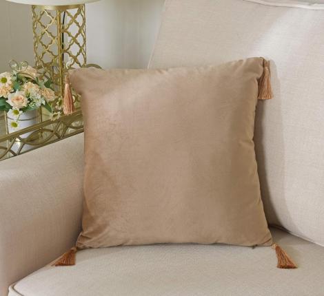 Наволочка декоративная "Sofi de Marko" Кэтрин (беж) Велюр, 45х45 