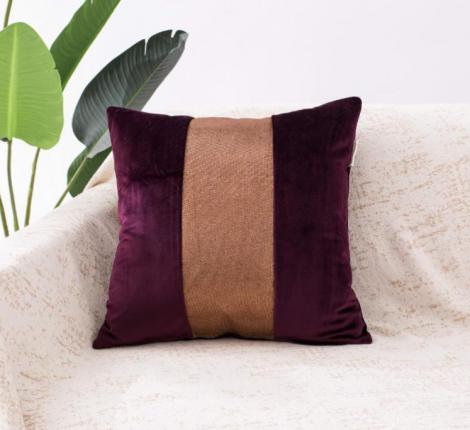 Наволочка декоративная "Sofi de Marko" Амели (бордо) Велюр, 45х45 (1шт.)