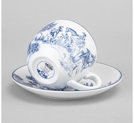 Чайный набор на металлической подставке "NOVEL" на 4 персоны, 8 предметов (220 мл)