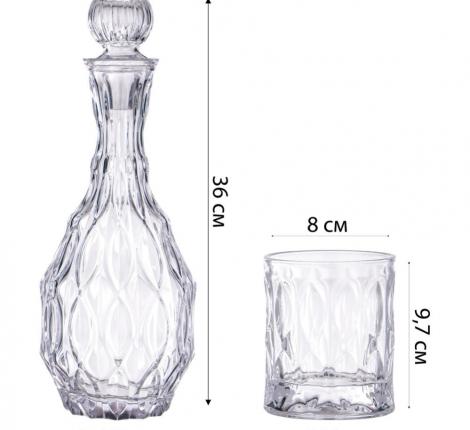 Набор стаканов "Alegre Glass" 337-128 3 предмета, 300/1450 мл