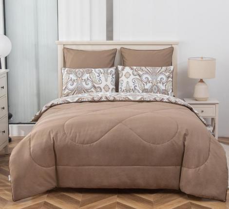 Постельное белье с одеялом "Sofi de Marko" Ришелье №53 Сатин, 1,5 спальный