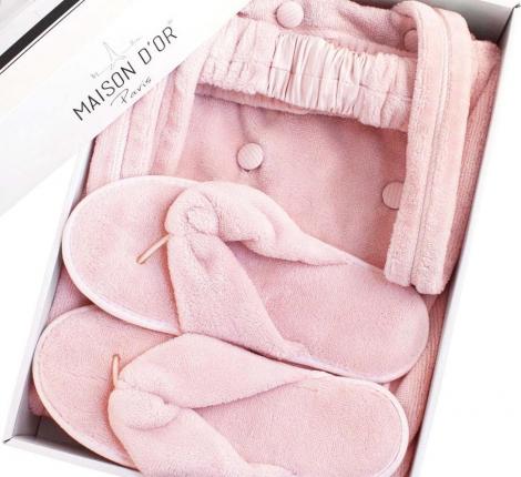 Набор для сауны женский Maison Dor "SKIRT" (пыльная роза), S