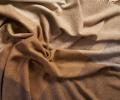 Плед "WOOLEN" (шерсть 100%) 150х200, бежево-коричневый