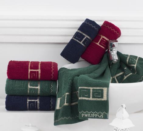 Набор махровых полотенец "PHILIPPUS" 70х140 (1/6 шт.) SLOW COTTON (E316) GREEK