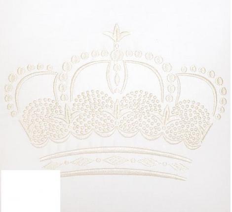 Постельное бельё детское Luxberry "QUEEN" Сатин ДеЛюкс, белый/бежевый