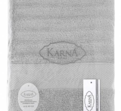 Полотенце махровое &quot;KARNA&quot; FLOW 40х60 см 1/1, Серый