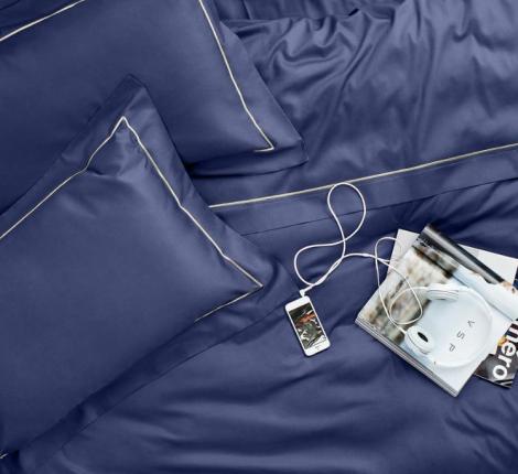 Постельное белье Primavelle Luxe-сатин "BARATTO" синий, Семейный