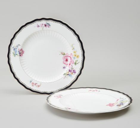 Набор обеденный тарелок 2 шт. "NOSTALGIE", диаметр 25.5 см