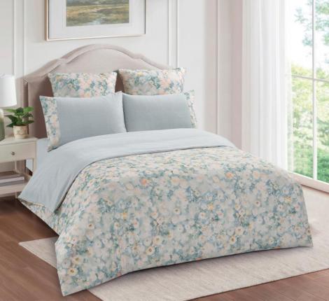 Постельное бельё "KARTEKS" жаккардовый сатин АКВАРЕЛЬ CVP 02, 2 спальный