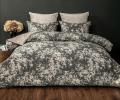 Постельное белье с одеялом "Kazanov.A." Эльба (бежевый графит) Велюр/Egypt Cotton, Семейный