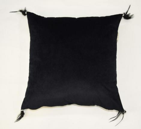 Наволочка декоративная "Sofi de Marko" Жасмин (черная) Велюр, 45х45