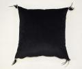 Наволочка декоративная "Sofi de Marko" Жасмин (черная) Велюр, 45х45