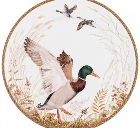 Тарелка закусочная "ОХОТА" 590-513, диаметр 20,5 см