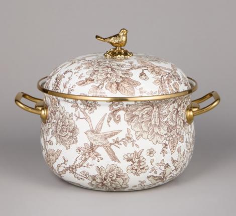 Набор эмалированных кастрюль с крышкой "ROYAL GARDEN", 4 предмета