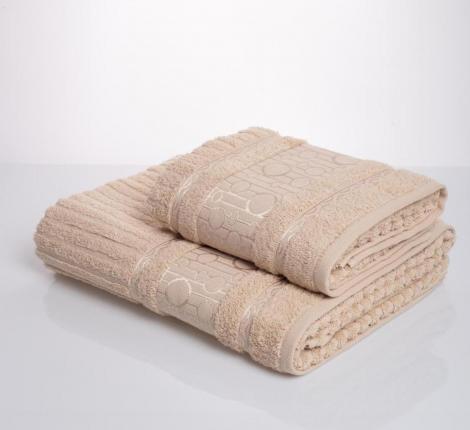 Полотенце махровое AMBIELLA "RING" 50x90, бежевый